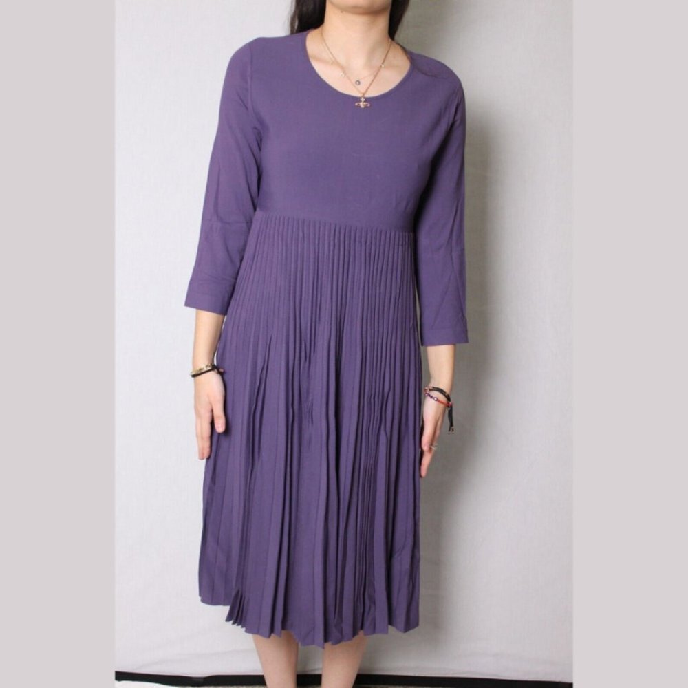 New $2900 Salvatore Ferragamo SILK Dress Size 42 It Made in Italy - Picture 5 of 7